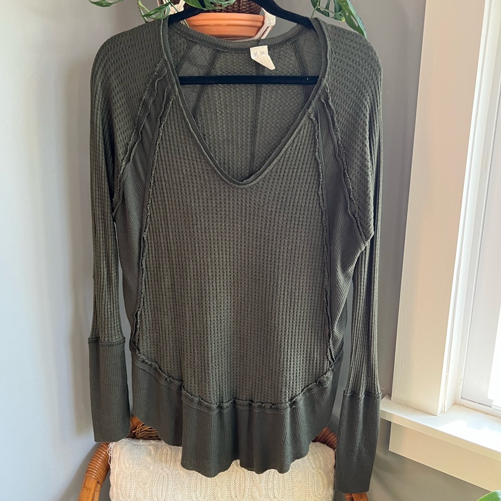 Free People Catalina long sleeve thermal top